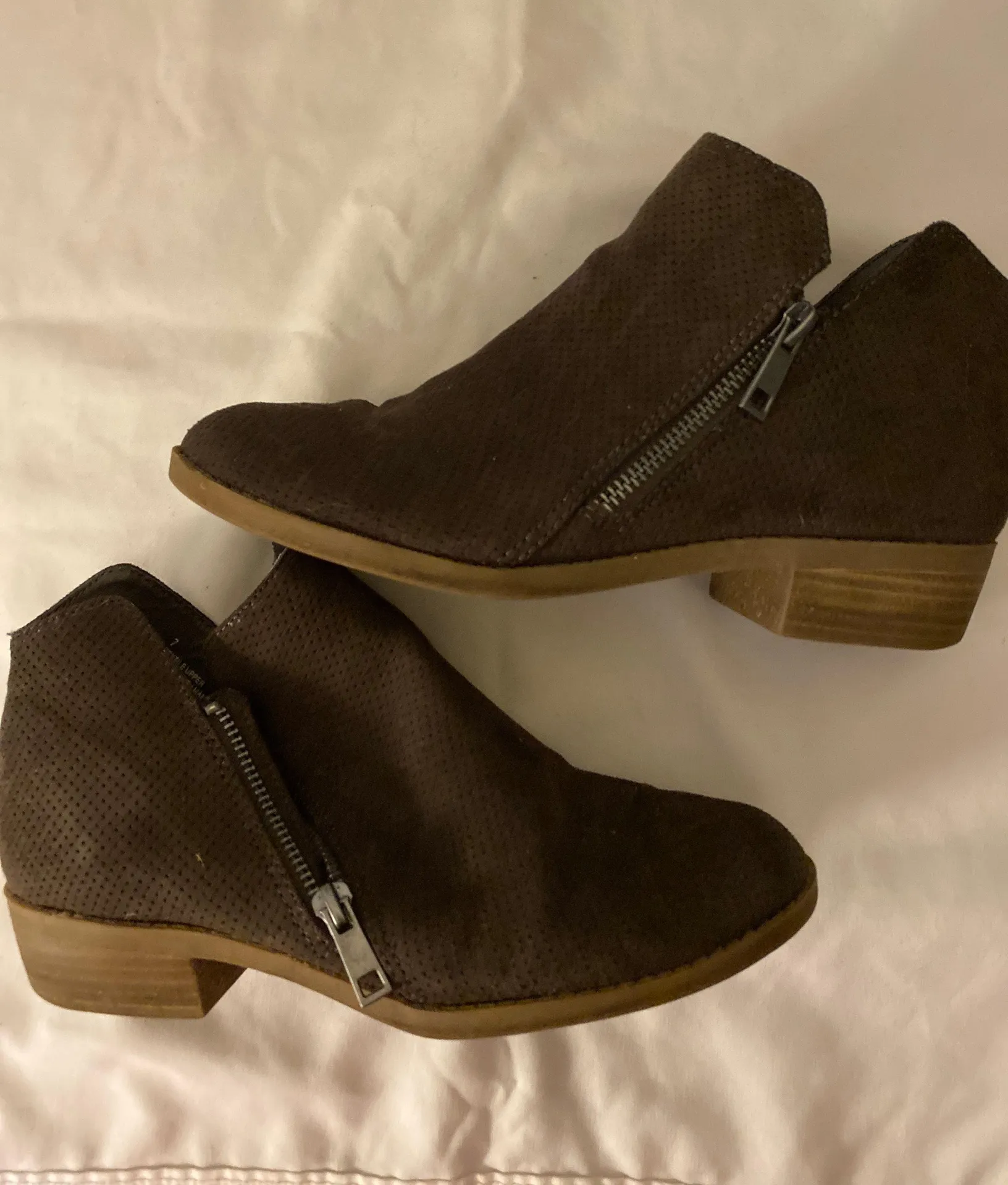 Grey Suede Booties - Image 2