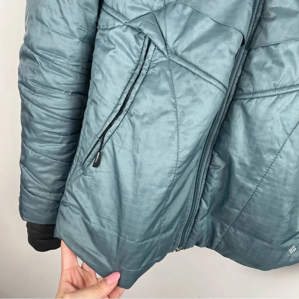 Columbia Kaleidaslope ll Ripstop Omni Heat Jacket Sz Small Metal Blue - Image 13