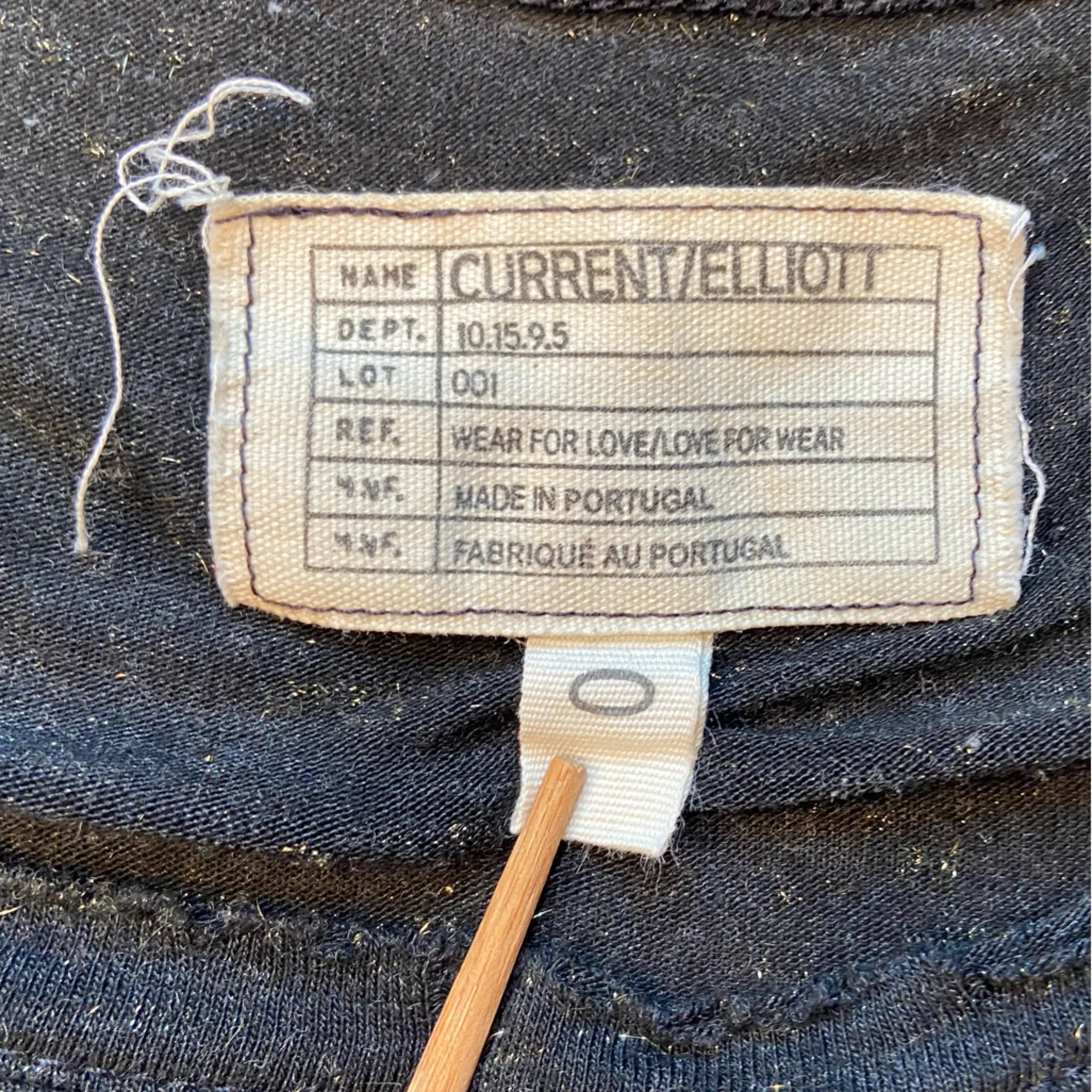 Current/Elliott Current/Elliot light sweatshirt with sparkles, long‎ sleeve, crew neck, SZ 0 - Image 3