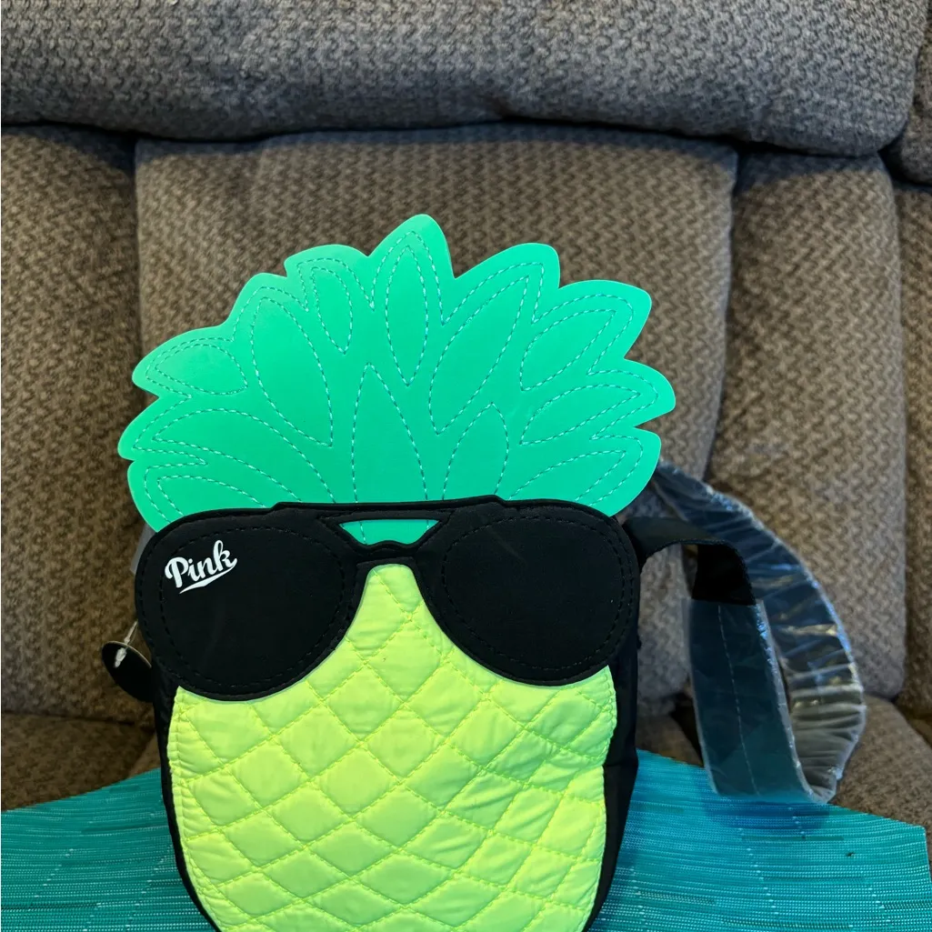 Pink Victoria secret 
Pineapple Kids Shoulder Bag - Green and Yellow. - Image 5