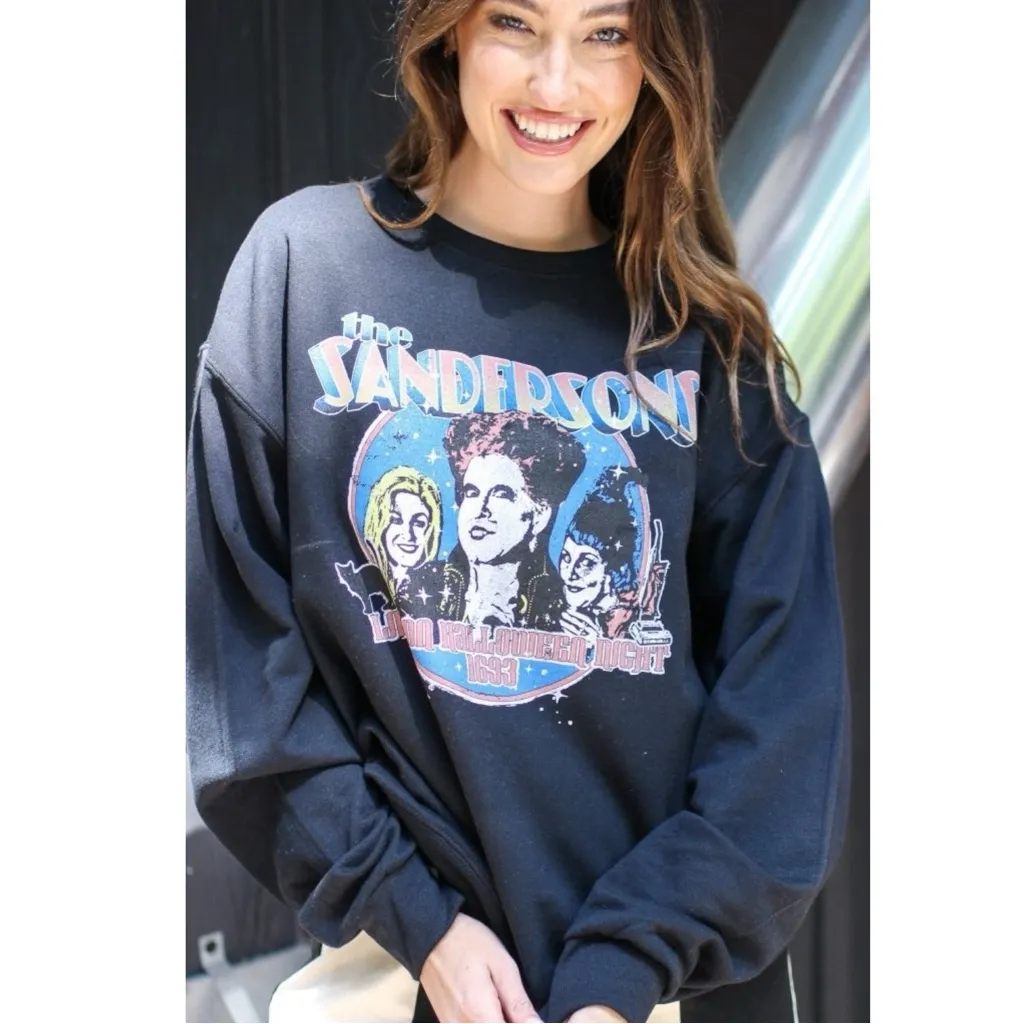Hocus Pocus Sanderson Sisters Graphic Sweatshirt Black Halloween Witch Size 2X - Image 2