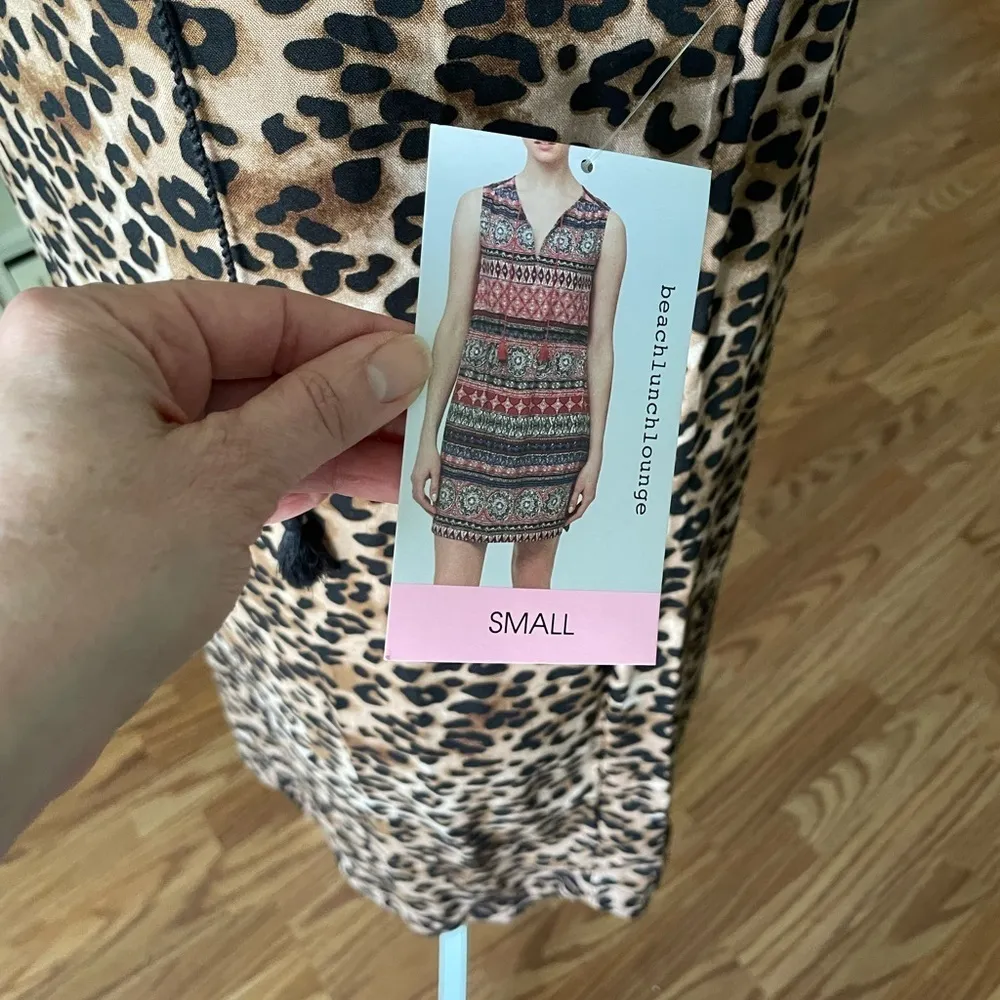 NEW beachlunchlounge  Leopard Print Dress Size Small - Image 4