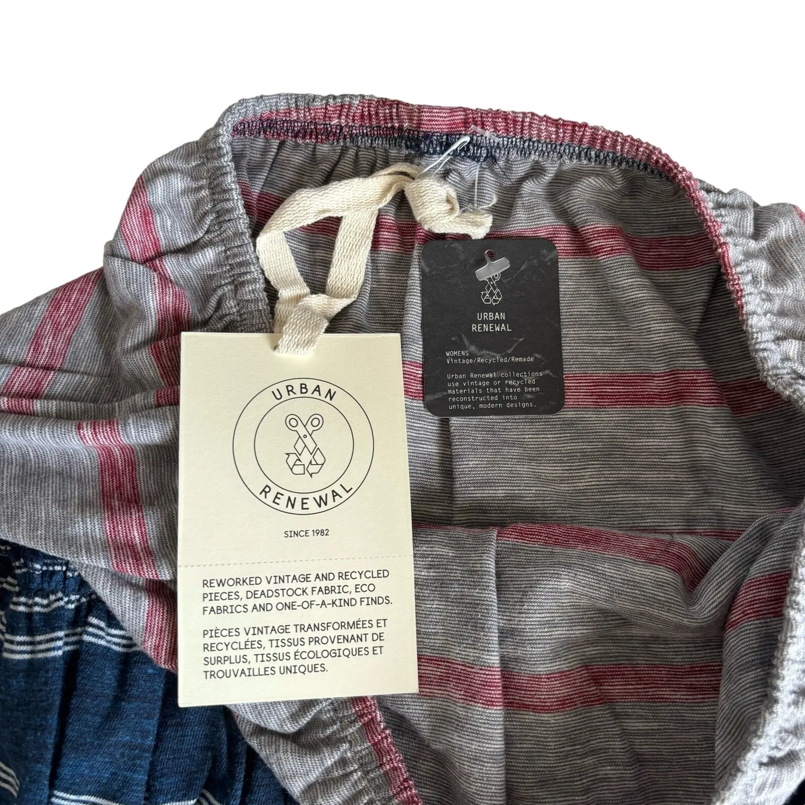 Urban Outfitters Urban Renewal Remade Striped Ruffle Mini Skirt Sz Medium/Large - Image 4