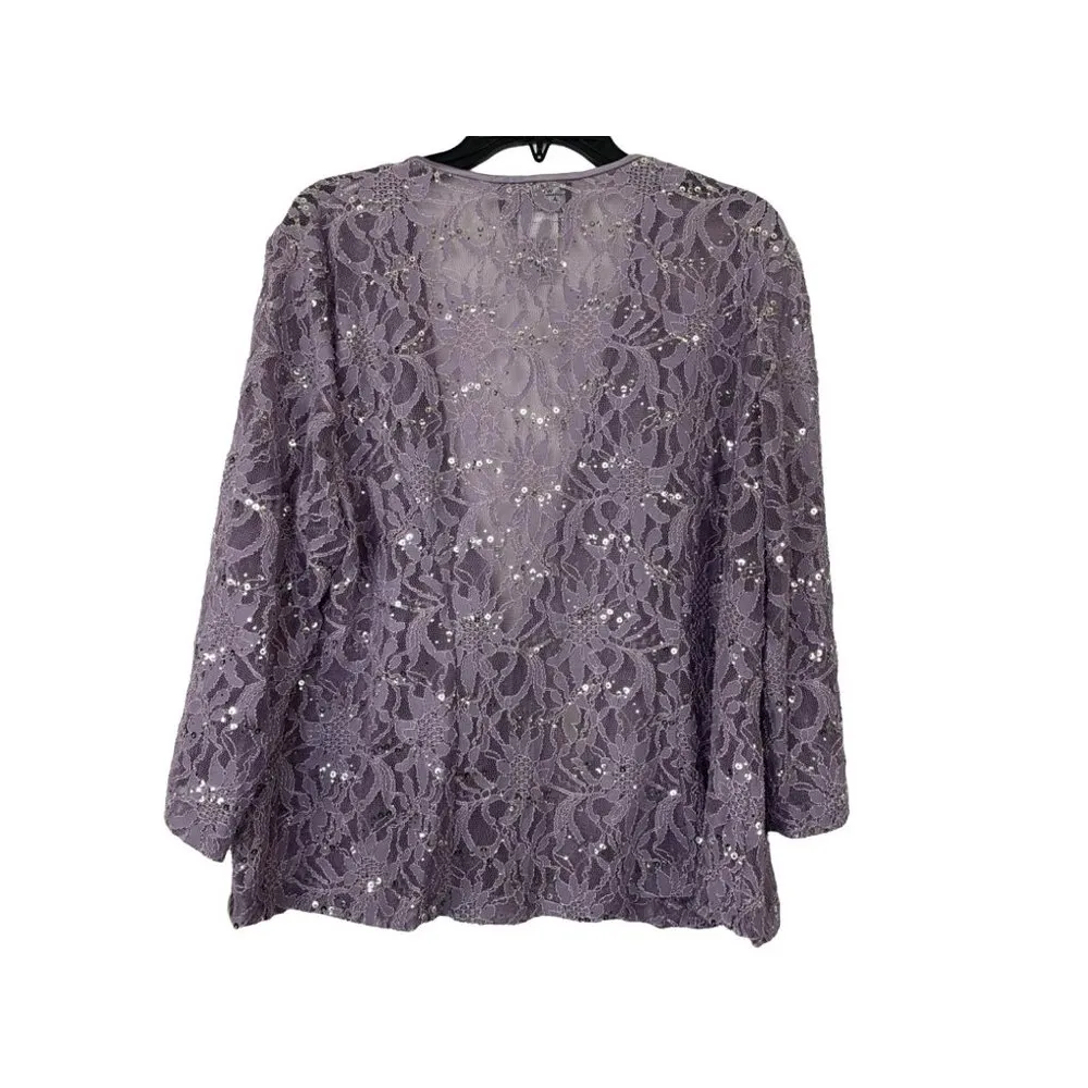 Alex Evenings Women's Dusty Orchid Elegant 3- Piece Skirt Set - Image 3