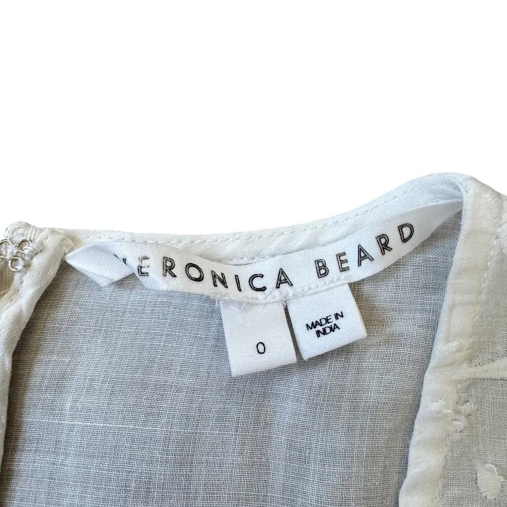 Veronica Beard Hope Eyelet Maxi Dress White Floral - Image 5