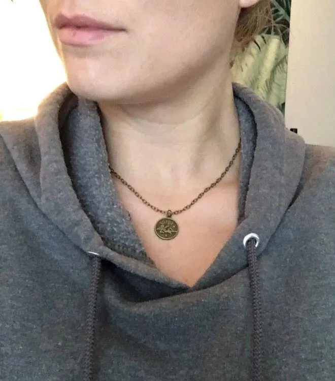 Handmade virgo necklace & scorpio necklace bundle - Image 3