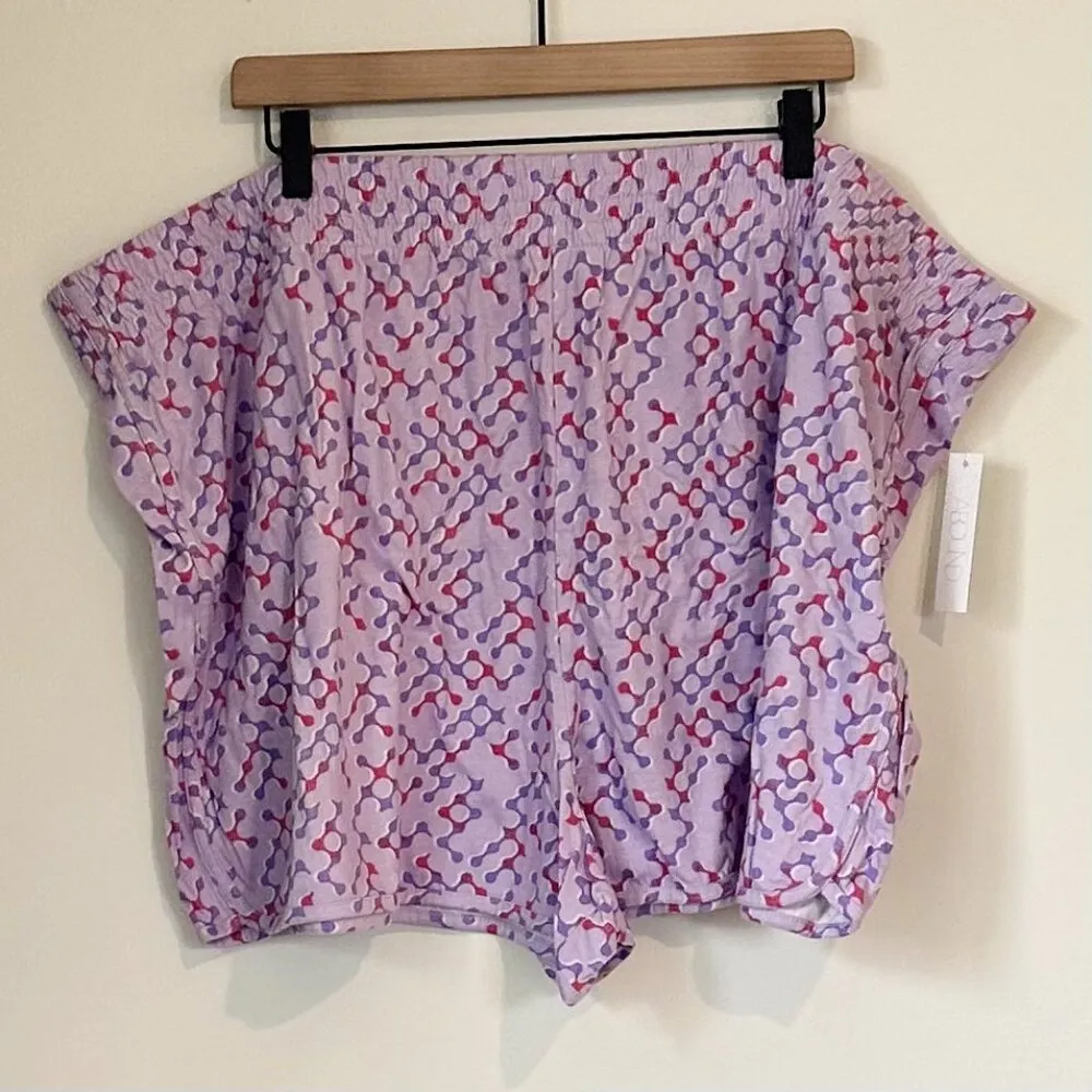 NWT Abound by Nordstrom Geo Print Pull On Organic Cotton Casual Shorts - 4X - Image 2