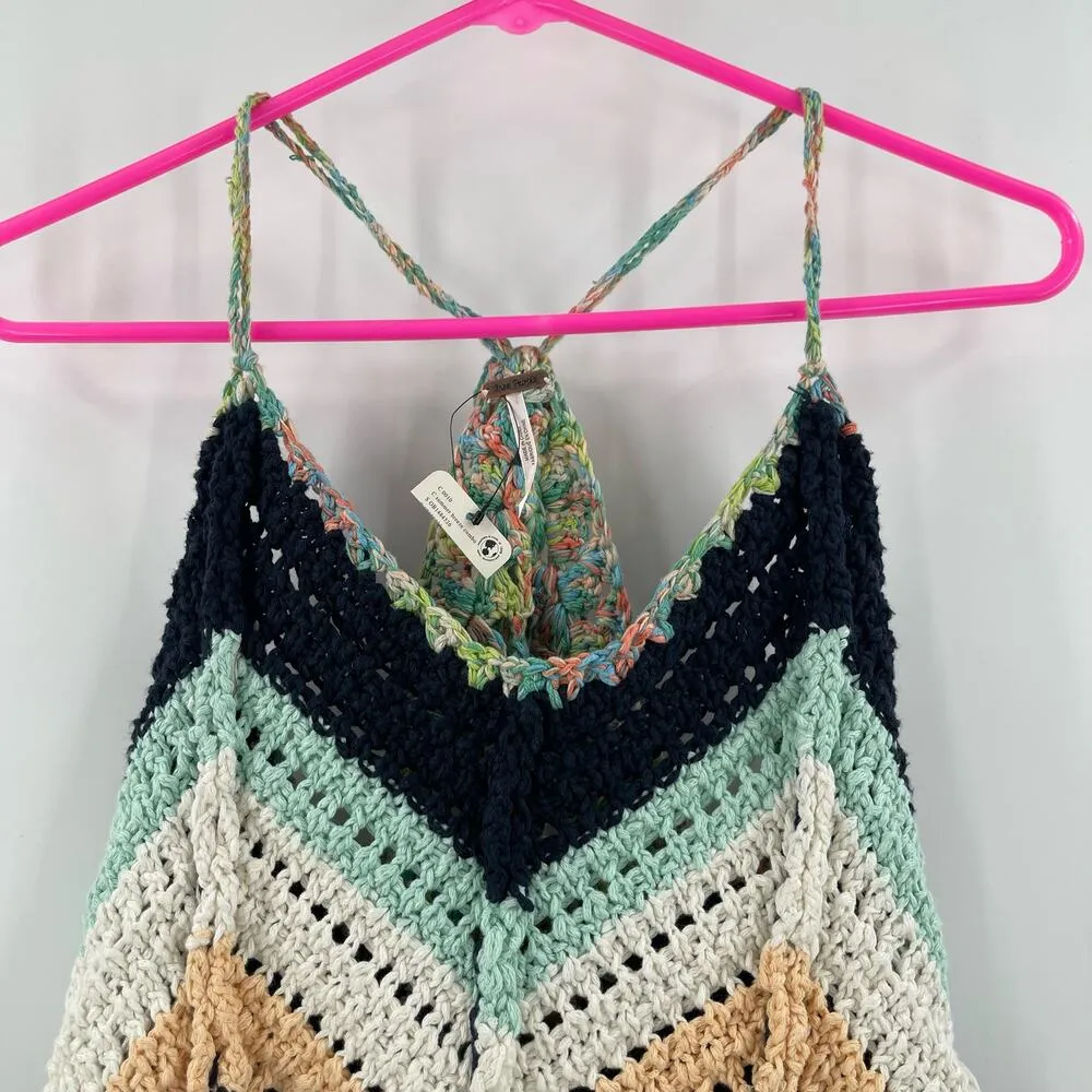 FREE PEOPLE Crochet Tank Size Small Swim Up Summer Breeze NWT Beach Travel - Image 8