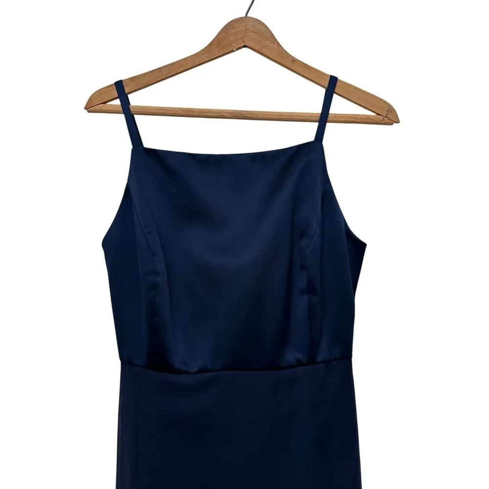 Vera Wang Navy Blue Floor Length Gown – Size 12 - Image 7