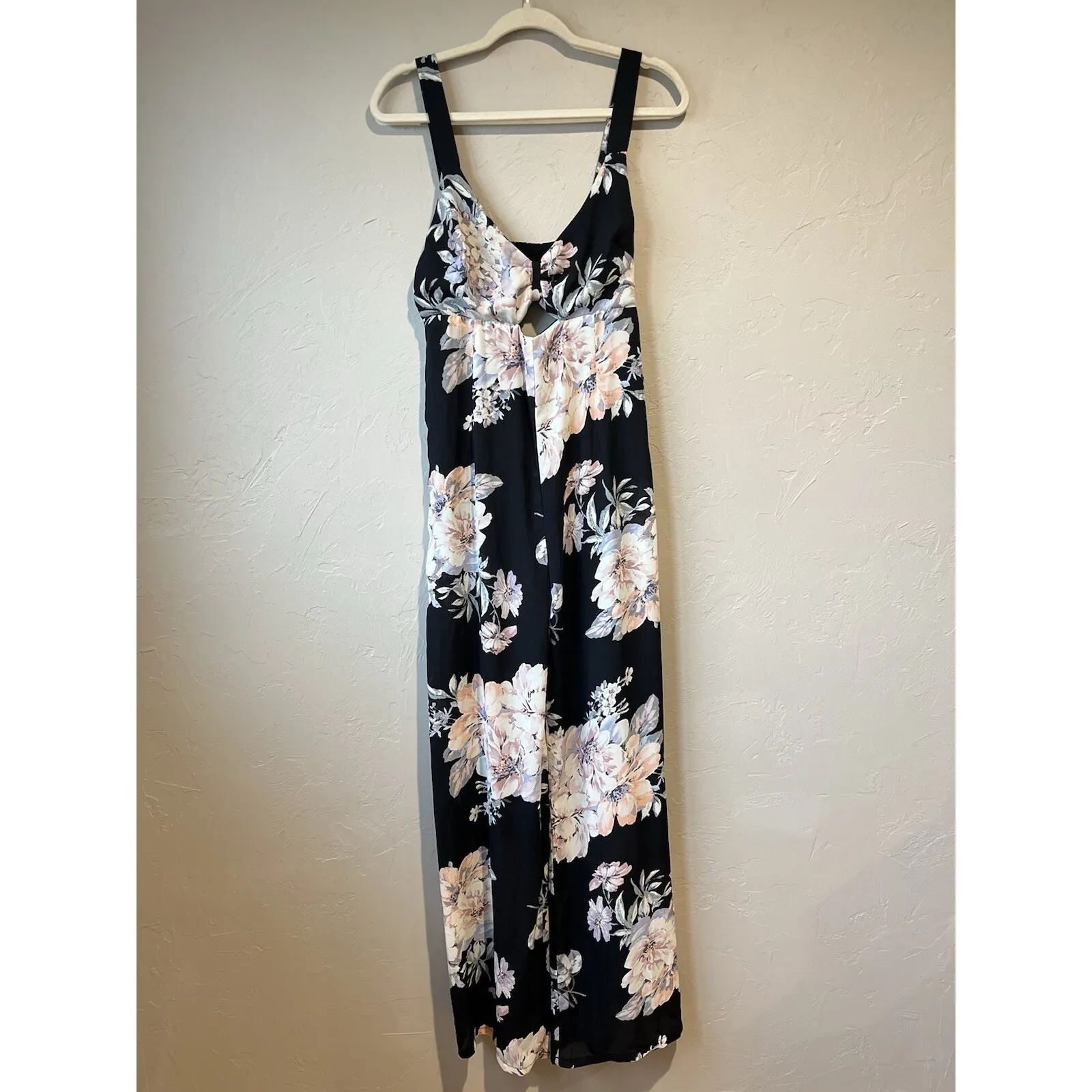 Women's Jumper Romper Dark Florals Boho Sheer Black Festival Concert Sexy Grunge - Image 3