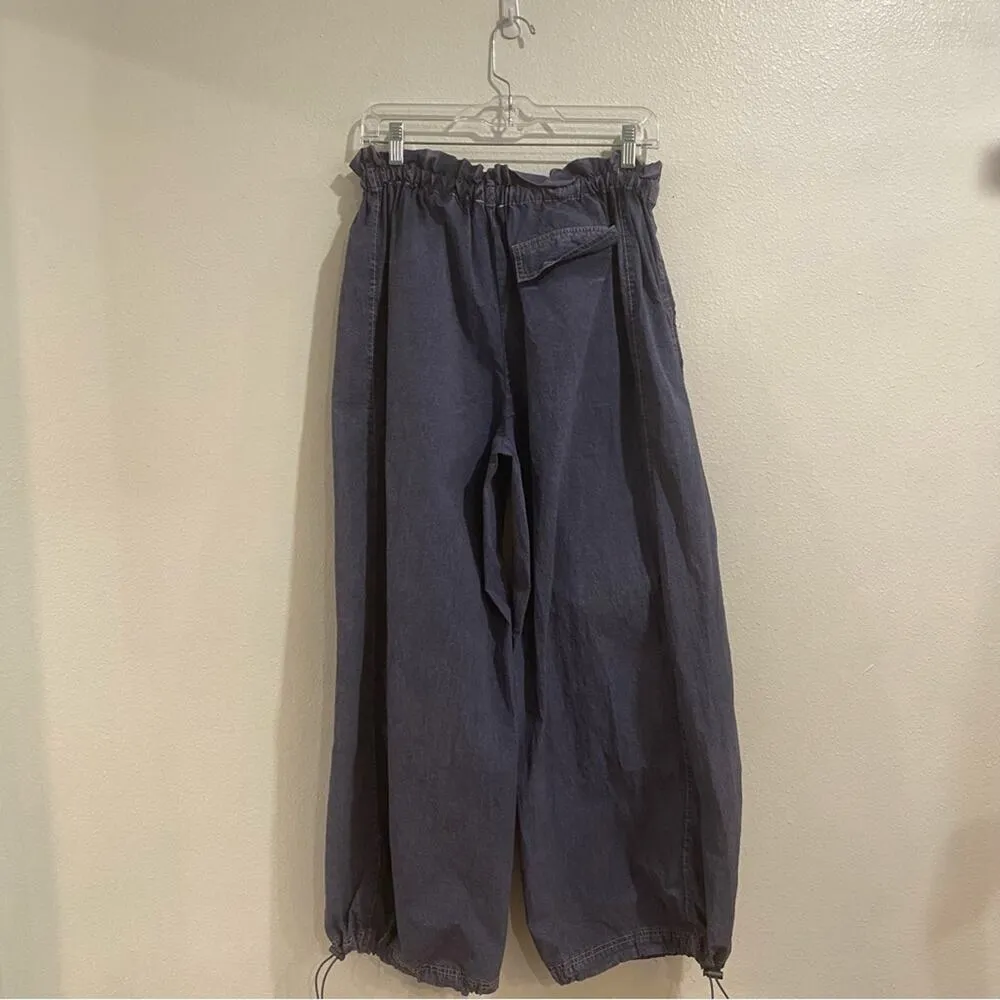 Urban Outfitters Navy Sloan Nylon Balloon Pants Sz M - Image 11