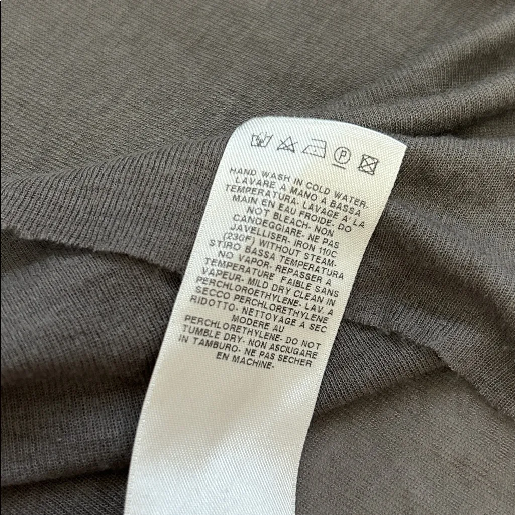 Rick Owens Lilies Long Sleeve Brown Tee Size 8 - Image 10