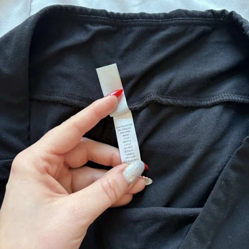 Lularoe Womens Tall & Curvy Black Leggings Soft Polyester Business Casual - Image 5