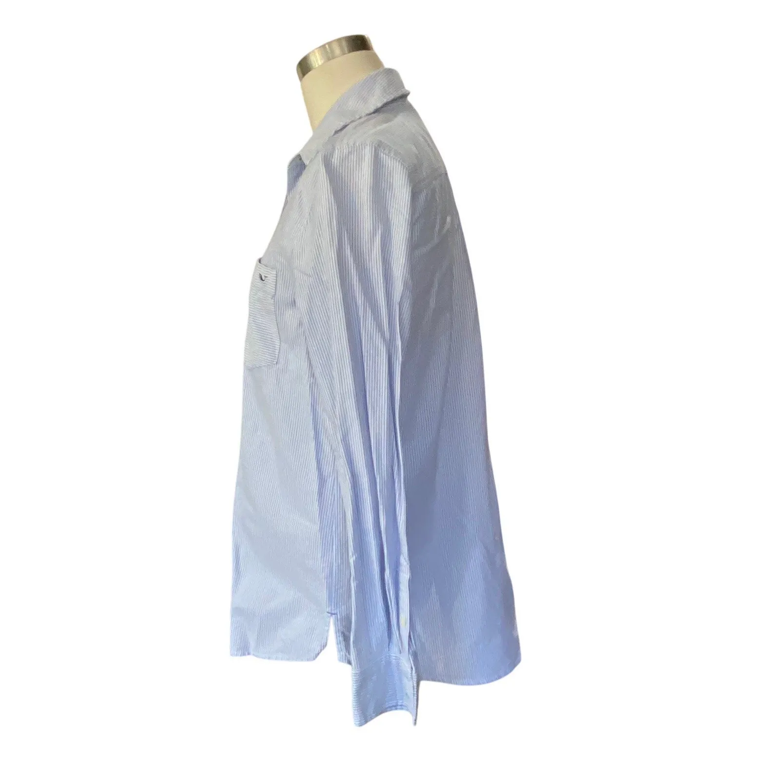 Vineyard Vines Women's Relaxed Mixed Stripe Button Down Shirt SIZE 2 - Image 4