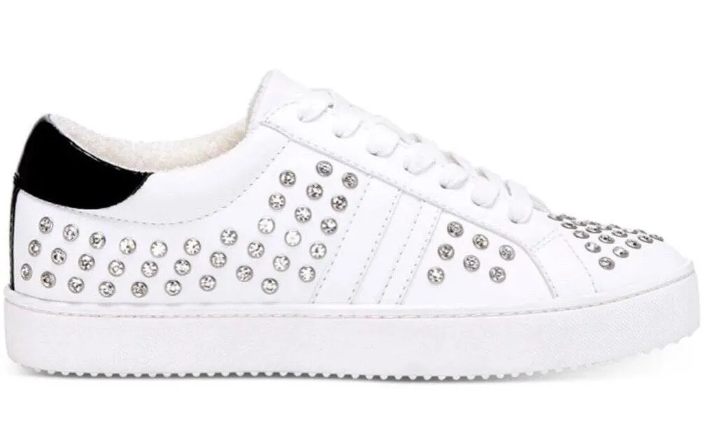 I.N.C  Danelia Lace-Up White Bling Sneakers Shoes - Image 2