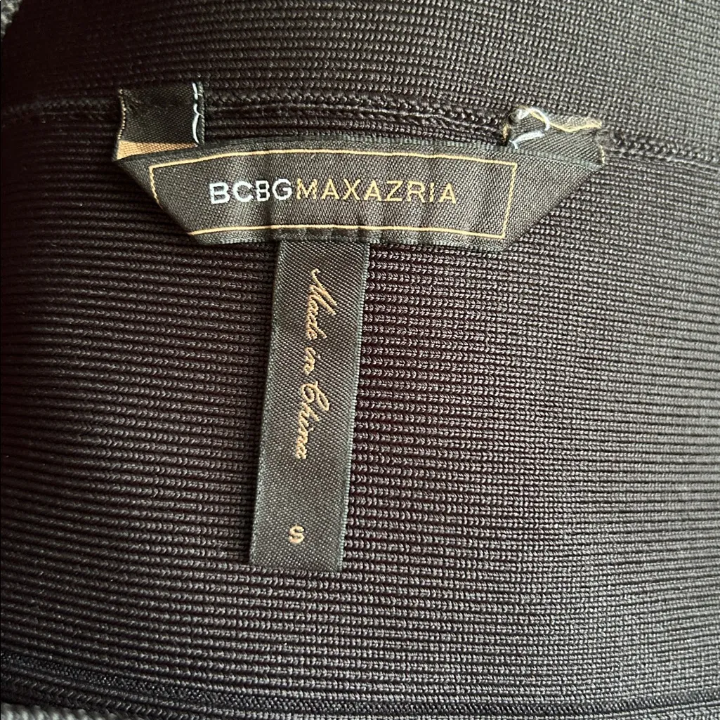 BCBGMaxAzria Alexa Black Bandage Skirt sz S - Image 5