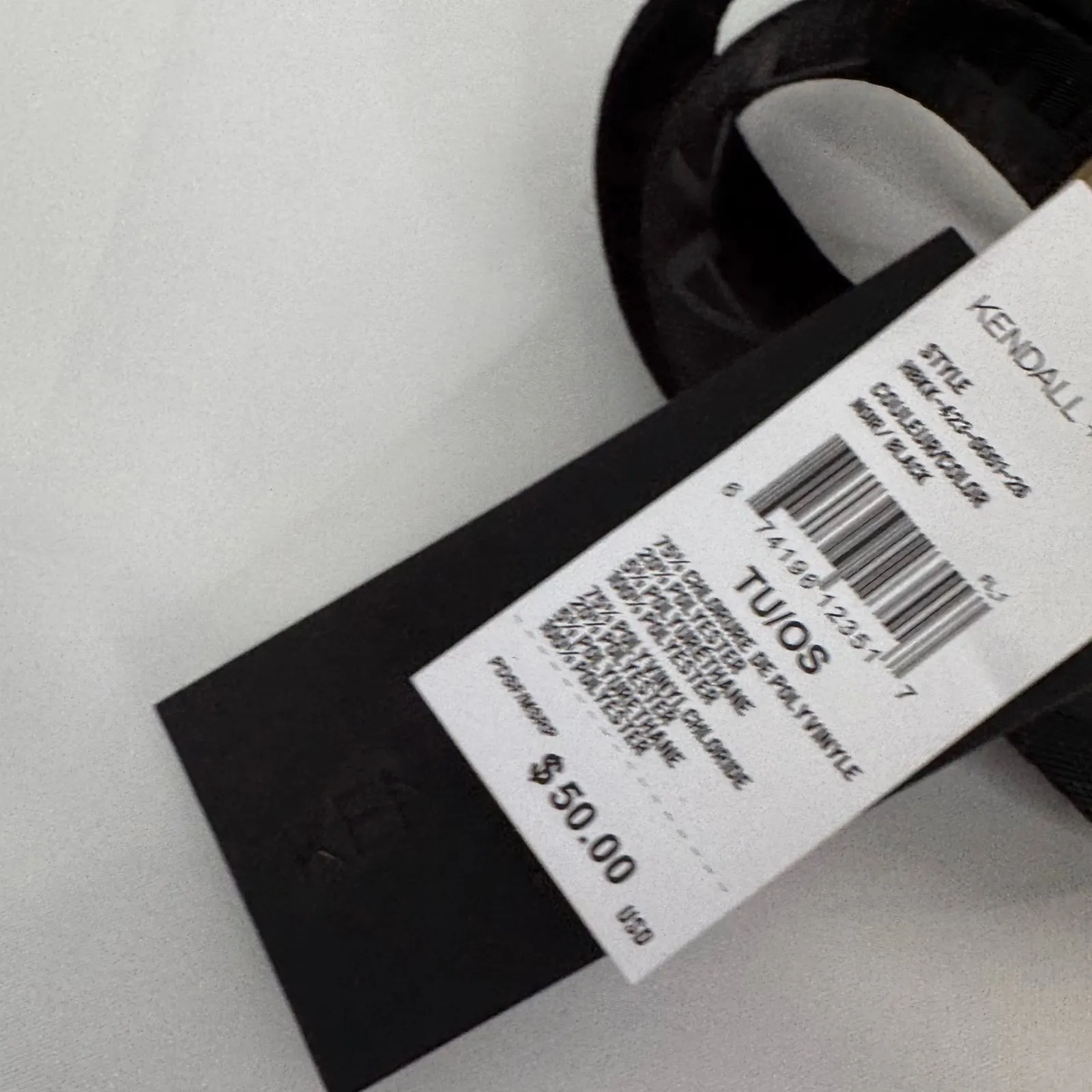 Kendall + Kylie Black Quilted Chevron Camera Crossbody Bag Gold K Logo Strap NWT - Image 7