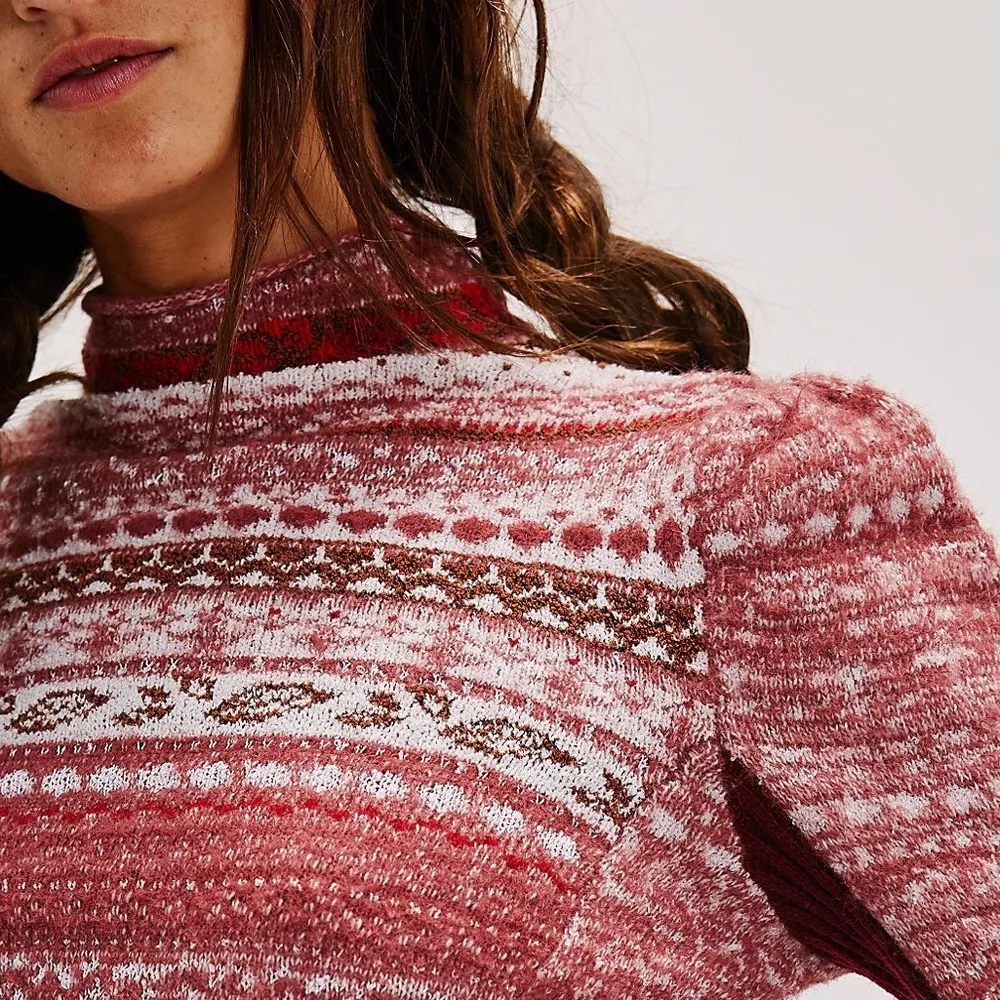 Free People Bali Juniper Turtleneck Sweater-M - Image 3