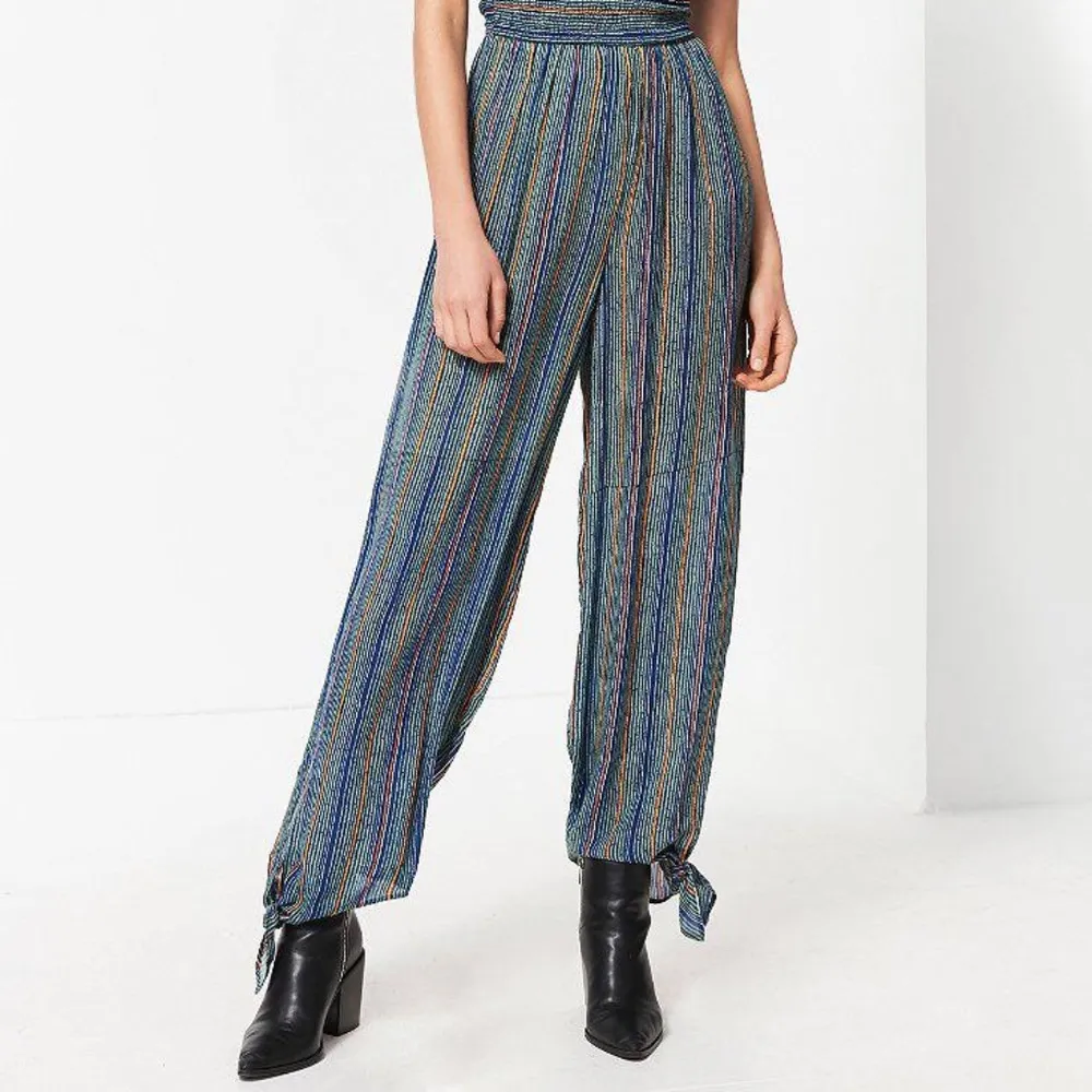 Striped Strapless Jumpsuit - Image 2