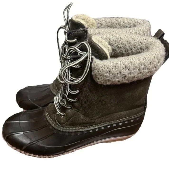 Women’s Magellan‎ Duck Boots Faux Fur Lined Size 10 - Image 6