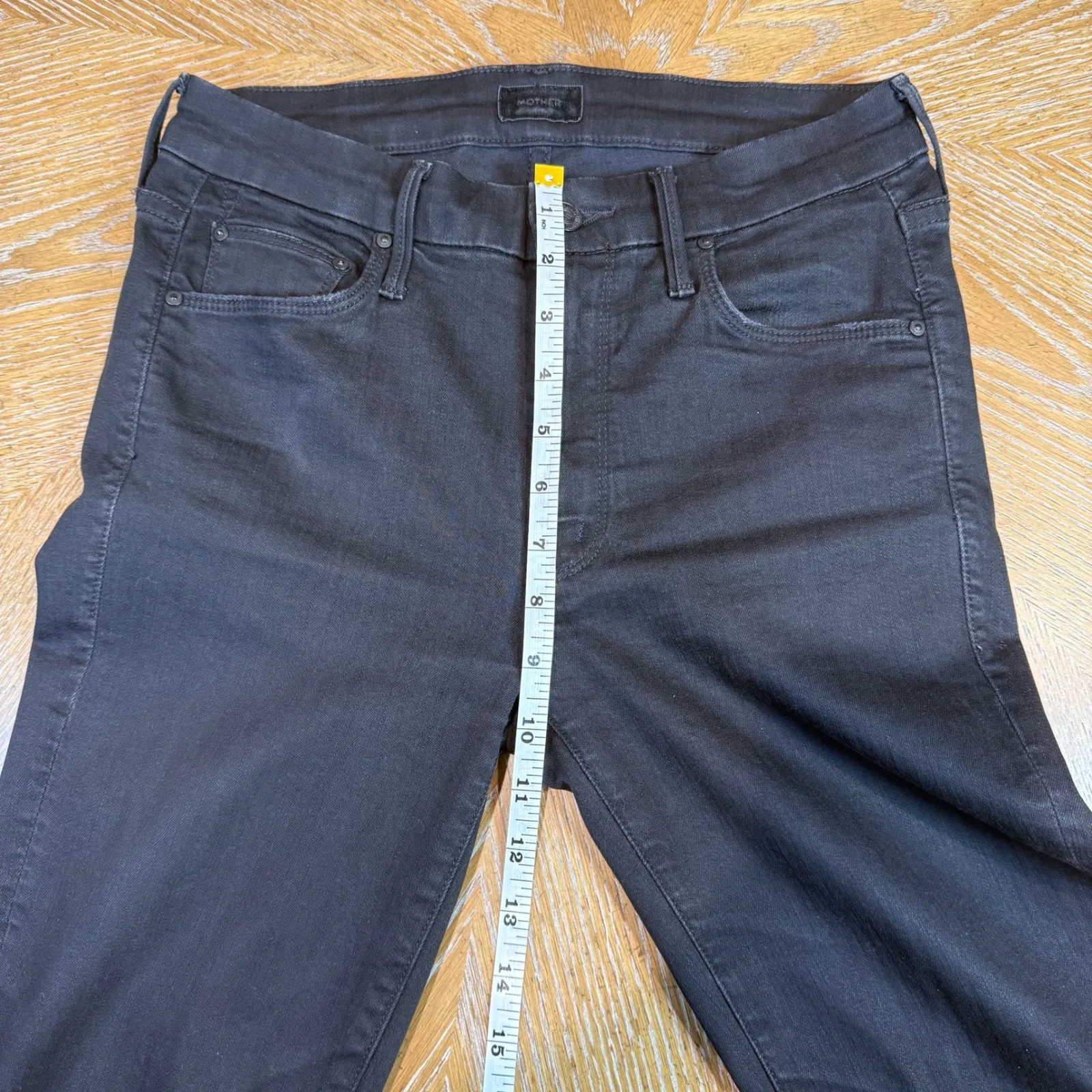 Mother‎ The Looker Skinny Jeans Pants Not Guilty Black Size 26 - Image 11