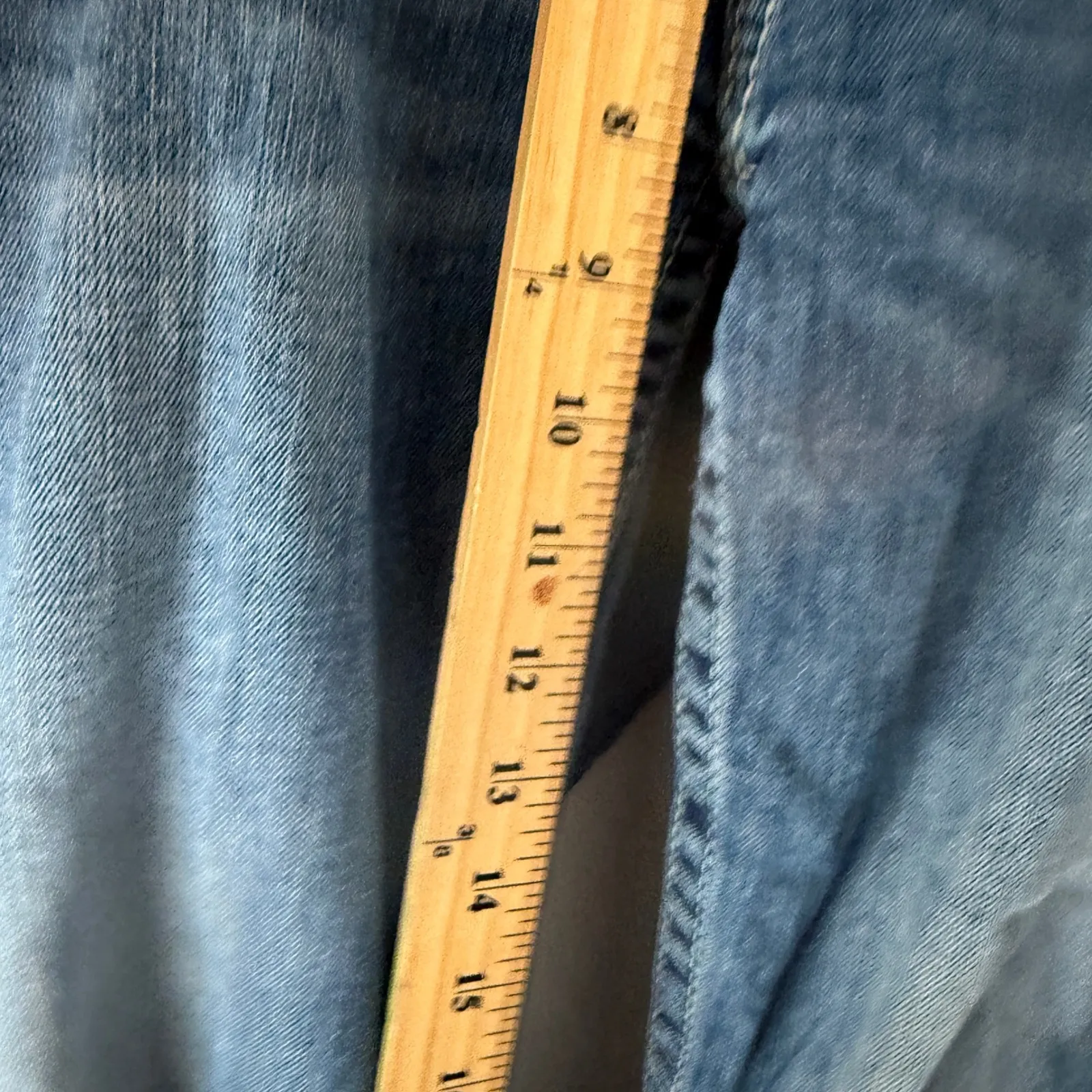 Vigoss Chelsea Capri Jeans Womens‎ Size 11/12 Embellished Pockets Medium Wash - Image 10