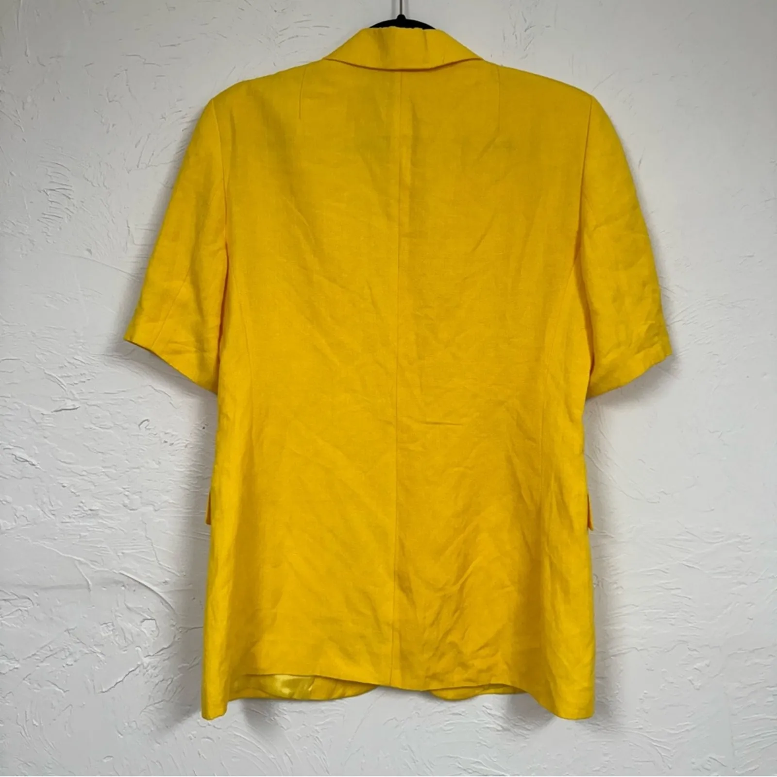 Vintage Gold Short Sleeve Blazer Jacket Women’s M Gina Donna Collezione 80s Size M - Image 10