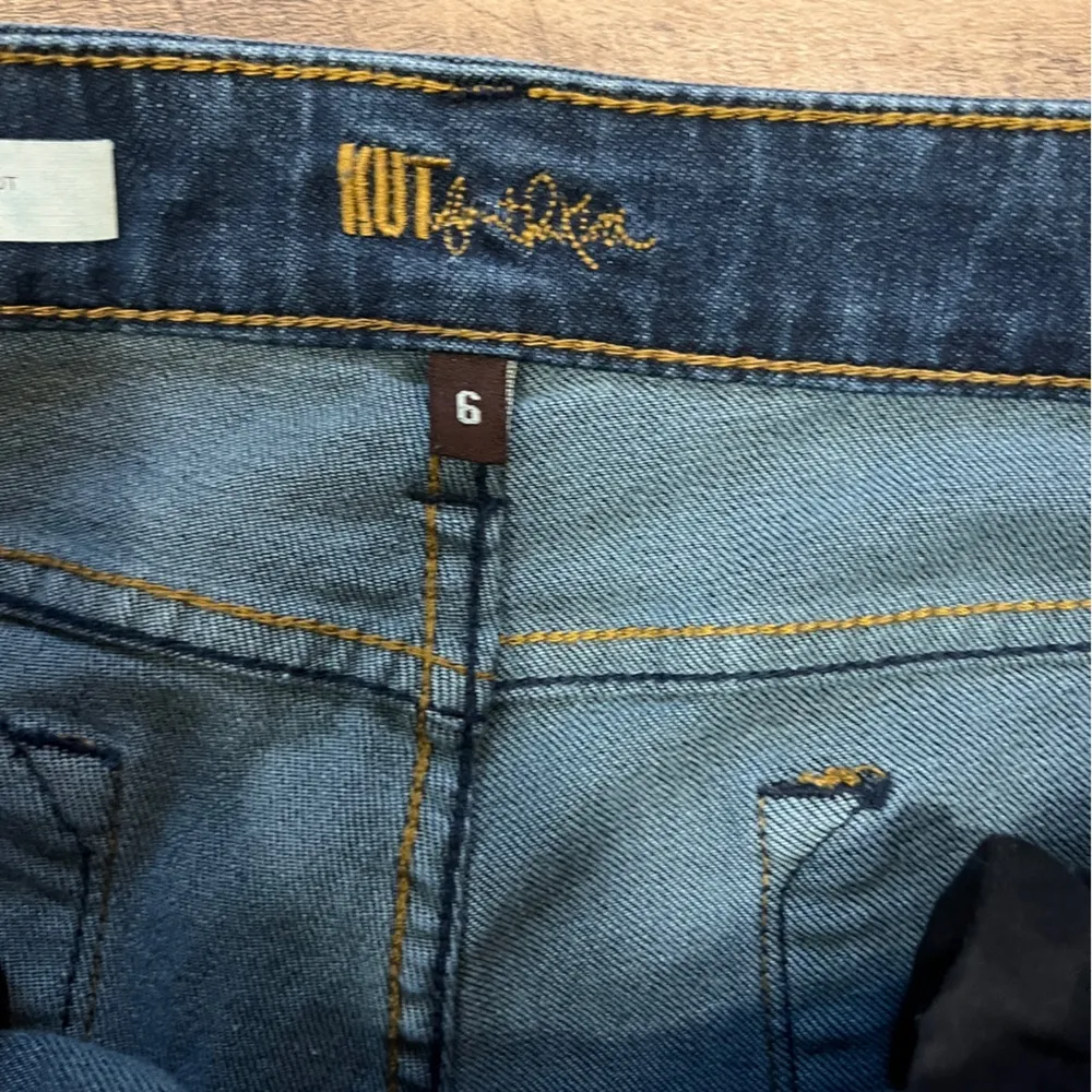 Kut From The Kloth Farrah Baby Bootcut Denim Jeans Size 6 Dark Wash Festival - Image 7