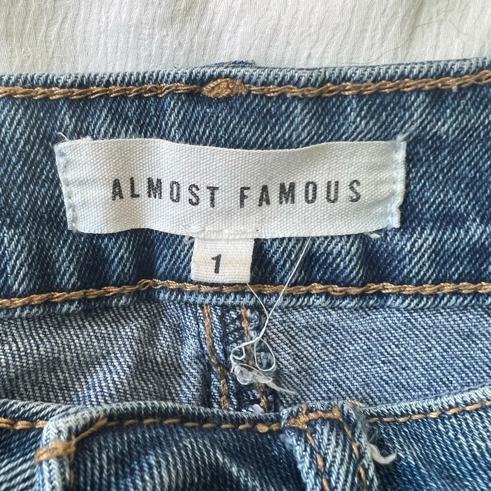 Zumiez Almost Famous High Waisted Distress Jean Shorts Size: XS Extra Small - Image 4