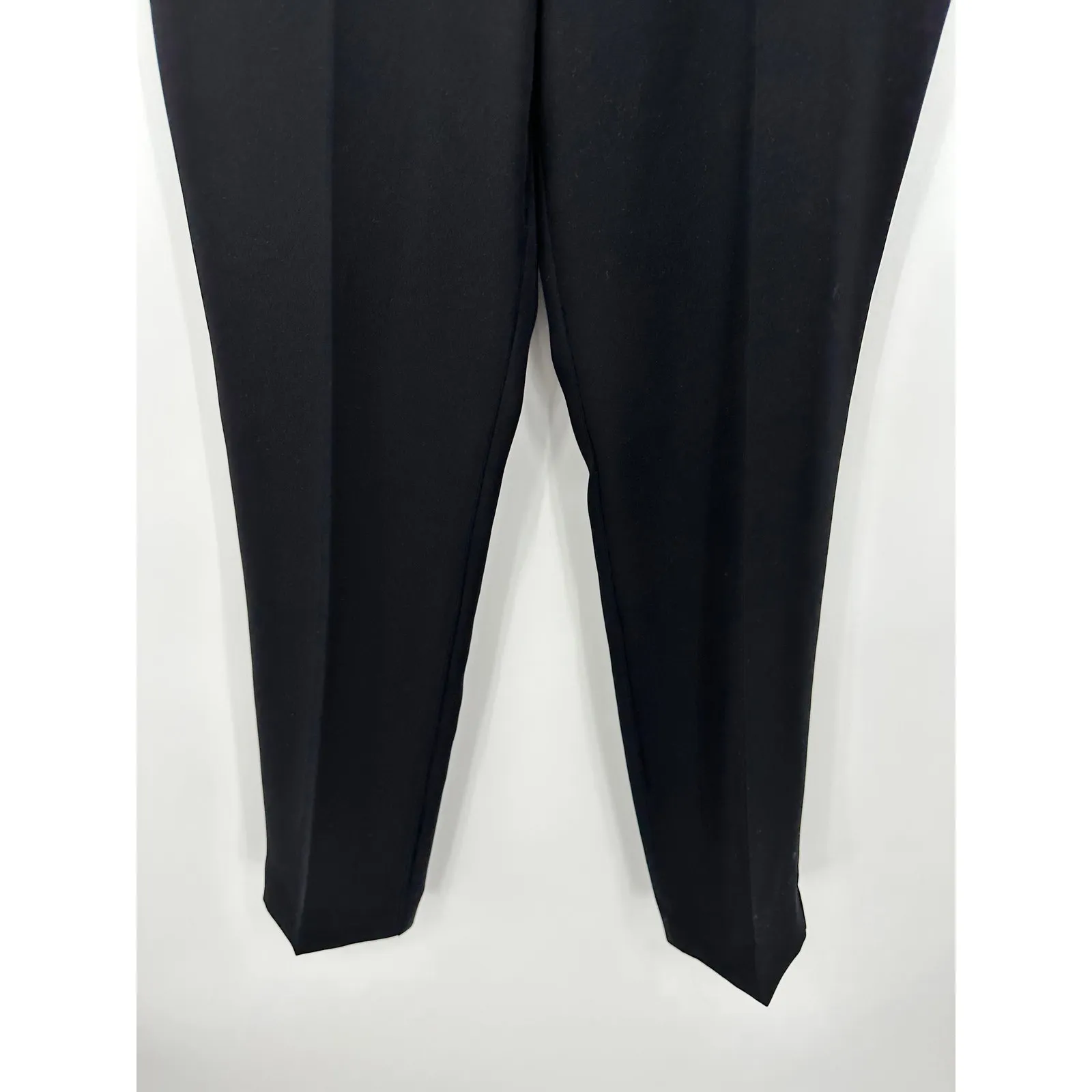 Joseph Ribkoff Solid‎ Black Hidden Back Zip Slacks Pants Women's Size 10 - Image 3