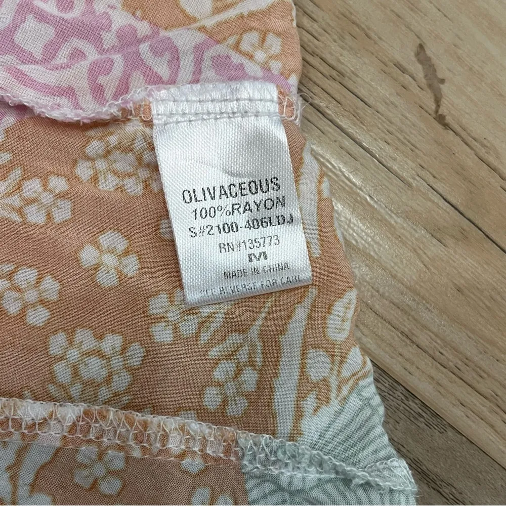 the impeccable pig boutique boho dress pink green with belt tie size Medium - Image 7