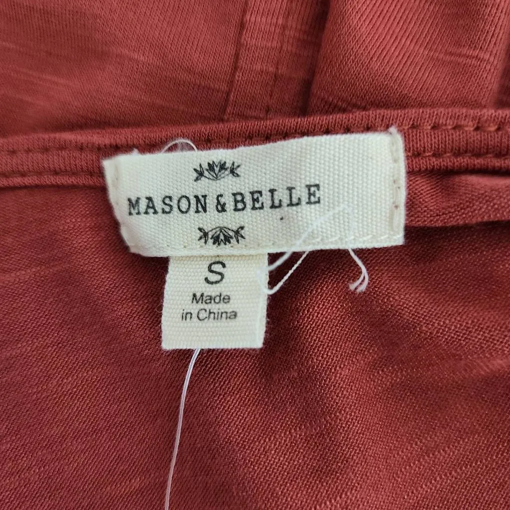 Mason & Belle Burnt Sienna Eyelet Lace Cottagecore Top NWT Size Small - Image 6