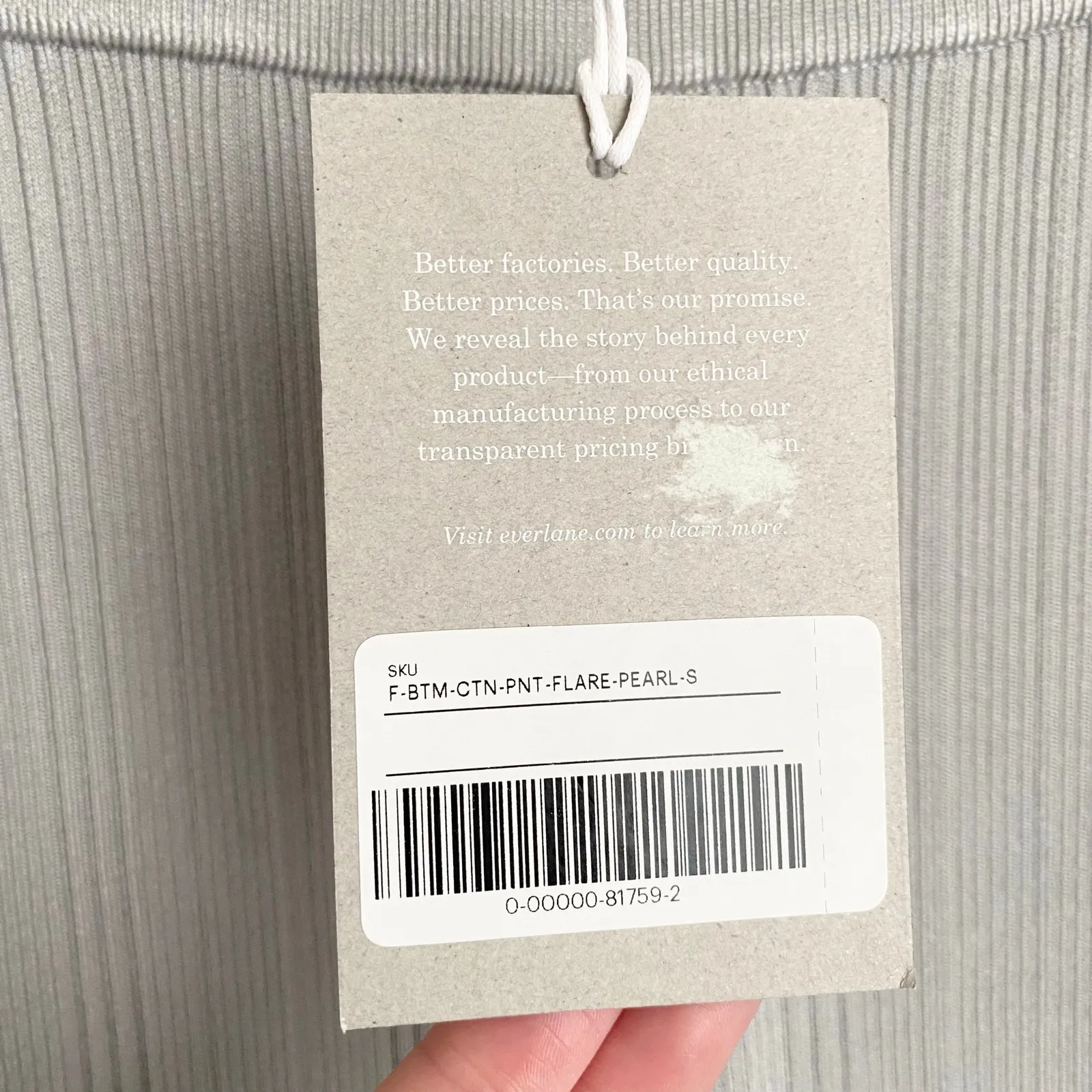 NWT Everlane Rib Knit Flare Pants - Image 7