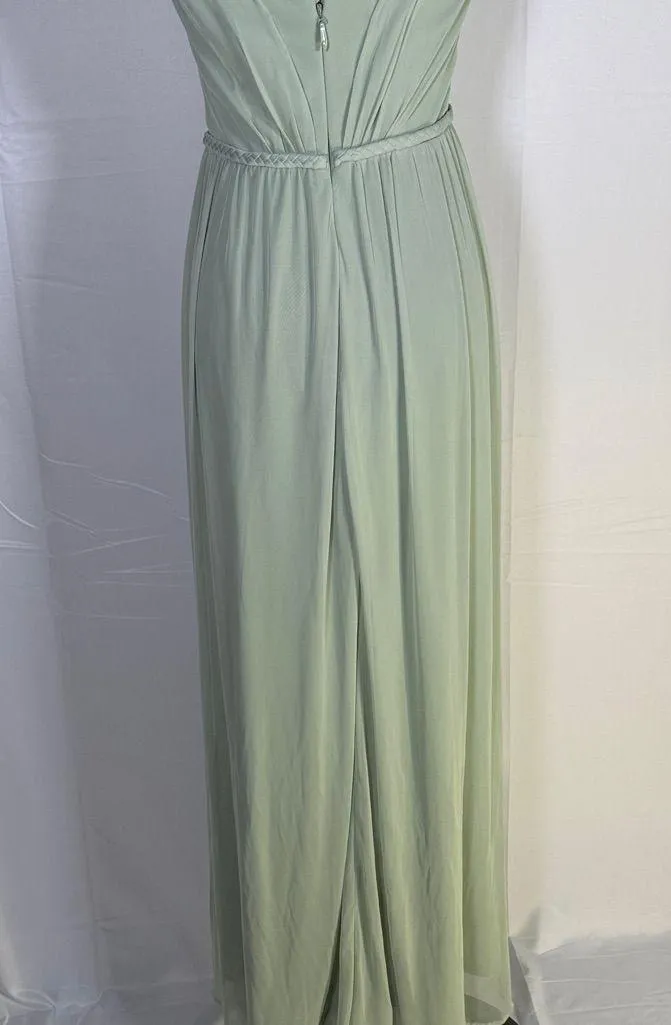 Azazie  Light Green Wrap Maxi Dress - Image 9