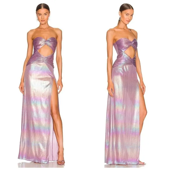 RETROFETE Soleil Dress In Lilac Aurora - Image 2
