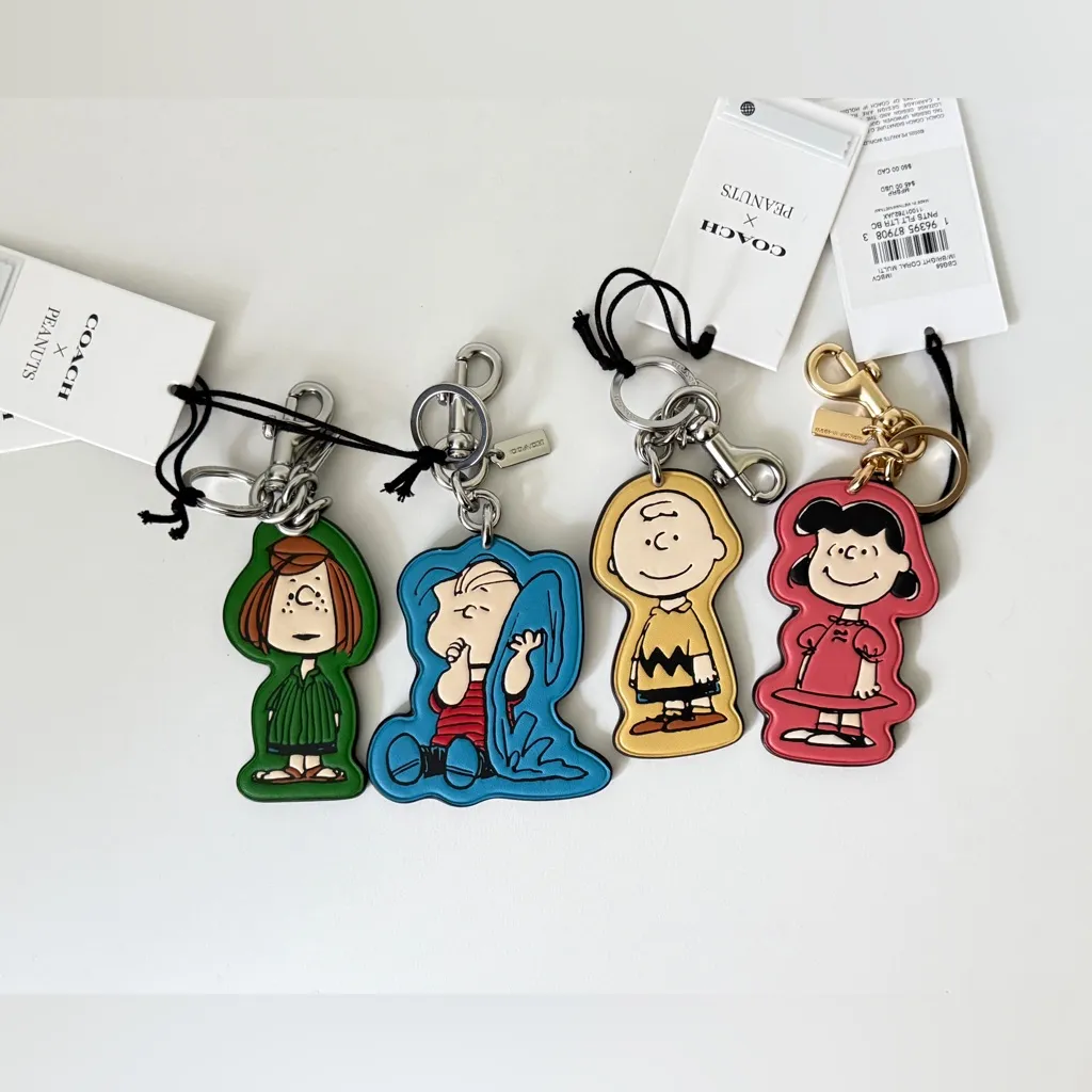 Coach X Peanuts Charlie Brown Bag Charm CBG59 NWT - Image 4