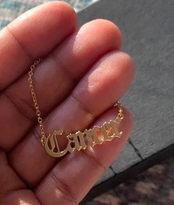 Cancer Necklace Dipped In gold... Gold - Image 3