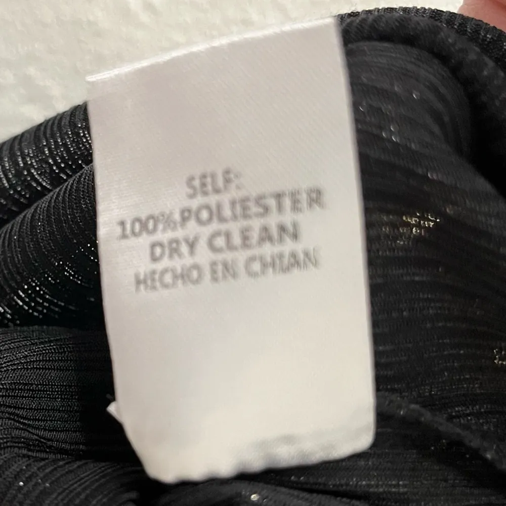 TCEC Gold Shimmer One Shoulder Ruffle Top Size L‎ Going Out Party Holiday - Image 4