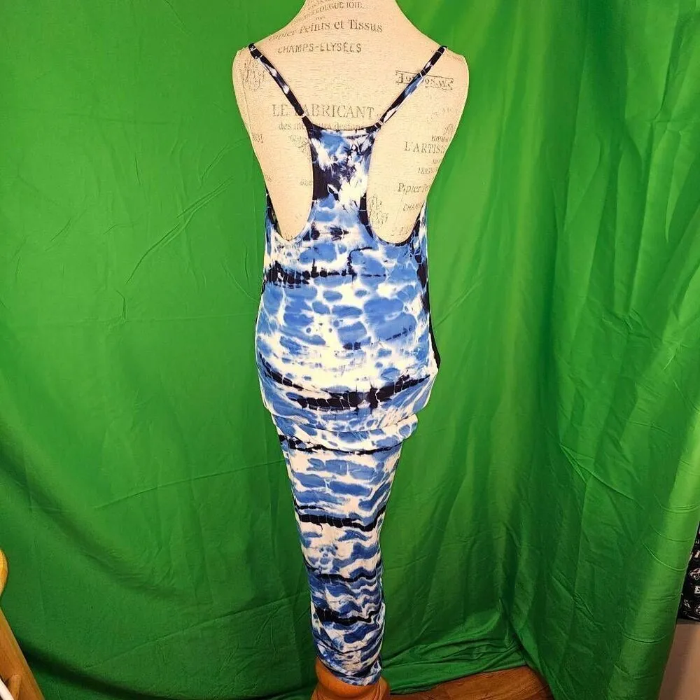 Young Fabulous & Broke Womens Navy‎ & Blue Shorebreak Kulani Dress Small - Image 5