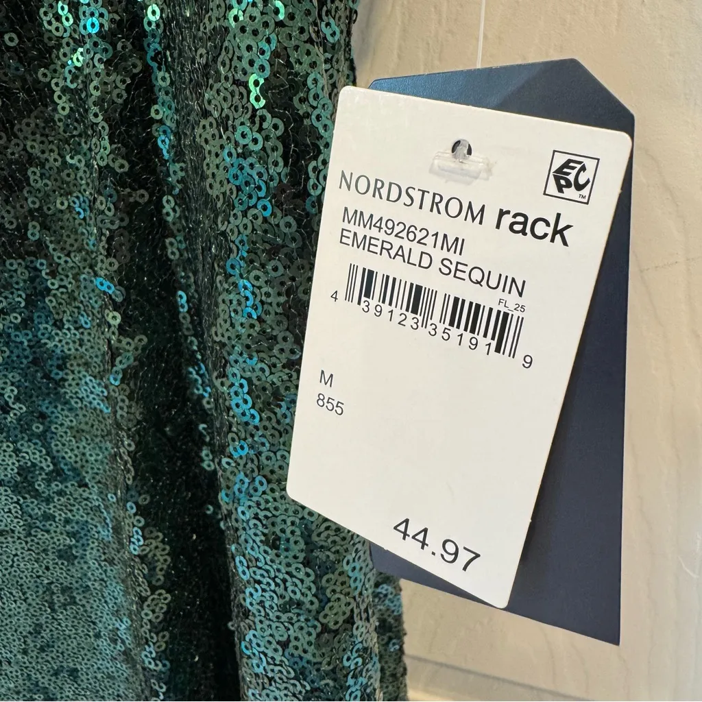 NWT Green Sequin Mini Dress Melrose & Market Cocktail Holiday - Image 2