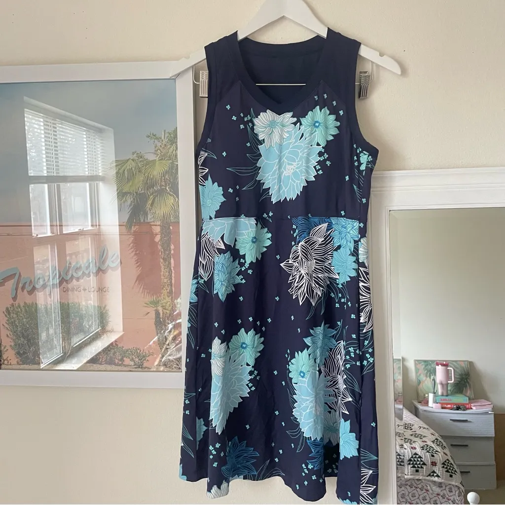 Title Nine Floral Mini Exercise Dress - Image 2