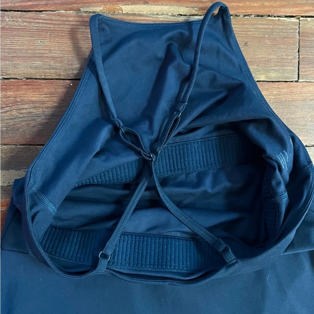 Girlfriend Collective Naomi Workout Dress‎ w Shorts & Bra in Midnight - Sz L 🧡🎀 - Image 6