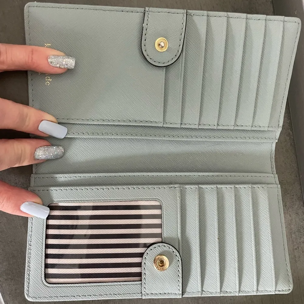 Kate spade Cameron street Candace & Stacy wallet LAKES EDGE BLUE - Image 8