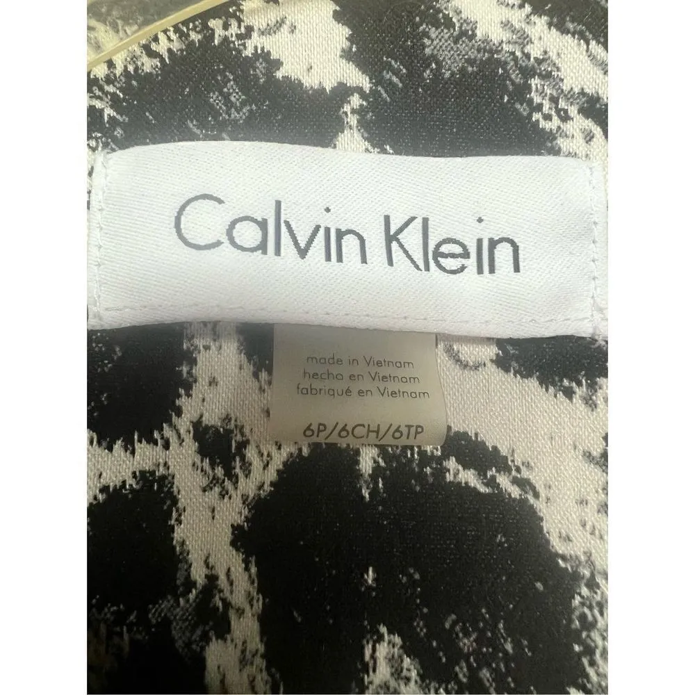 Calvin Klein  Animal Print Jacket Sz 6 Petite NWOT - Image 3