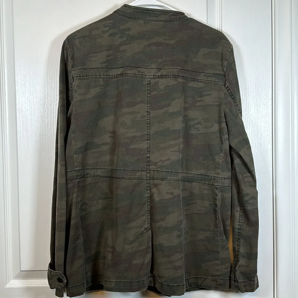 Women's Sanctuary Military Army Green Camo Pocket Jacket Size Med GUC - Image 6
