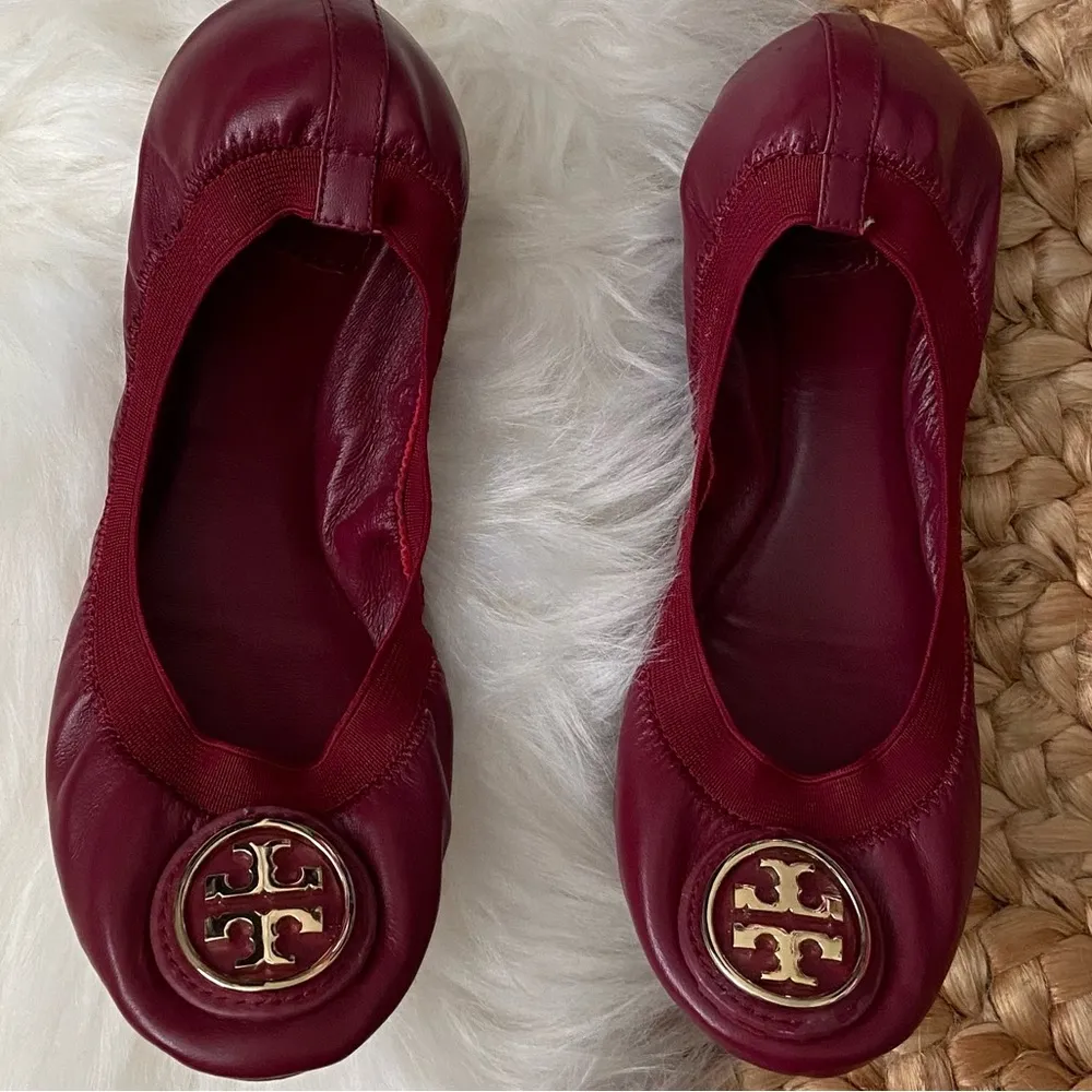 Burgundy Ballet Flats 6M - Image 7