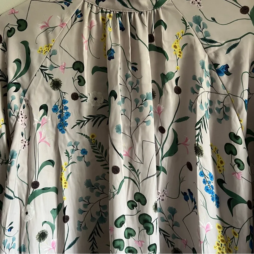 Anna Glover x H&M Collab Floral High Neck Mini Dress Small Women’s White GUC. - Image 4