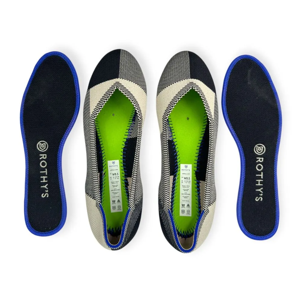 Rothy's | 8.5 | Dove Grey Plaid The Flat Round Toe Slip - Image 10