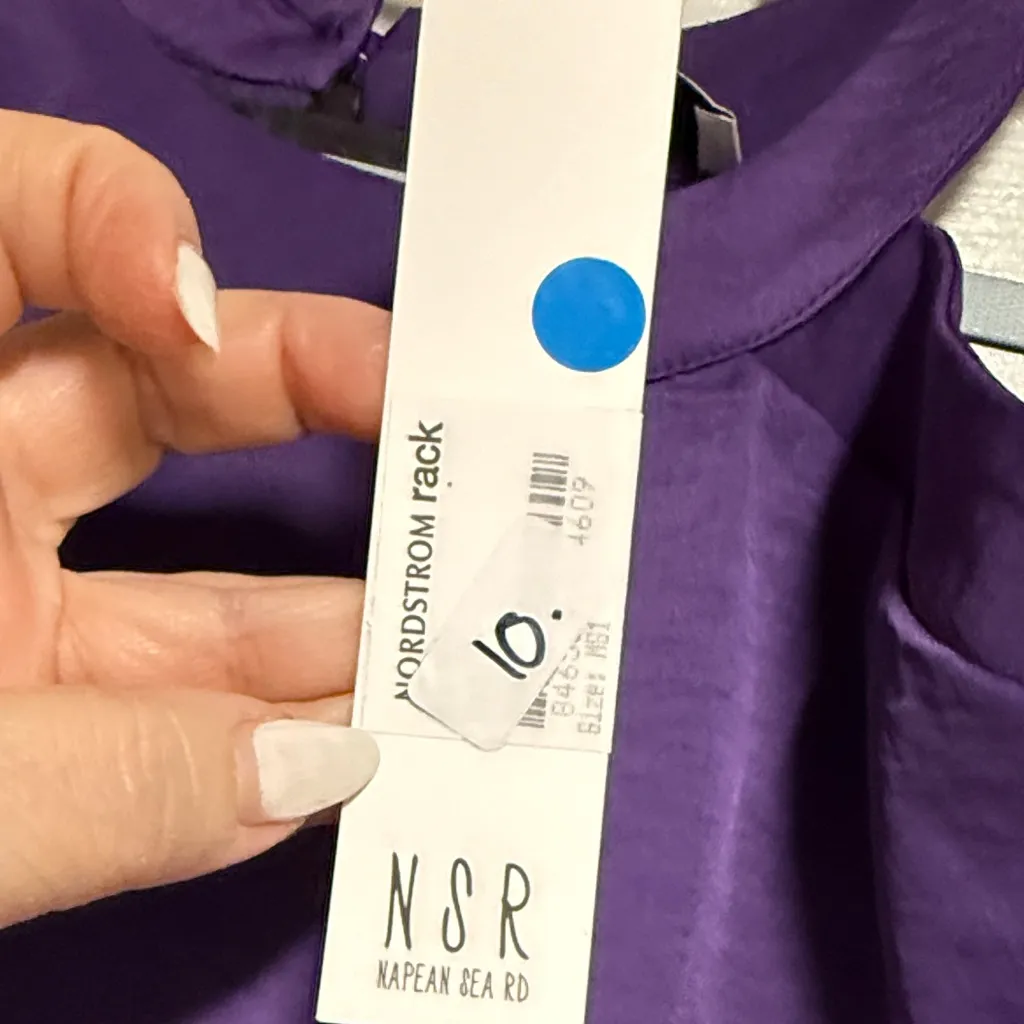 NSR Purple Casual Dress Size M - Image 7