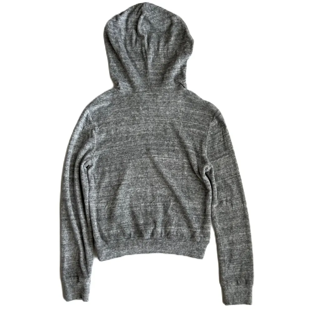 Alice + Olivia Air‎ Women's Gray Rowen Cropped Hoodie Extra Small - Image 2